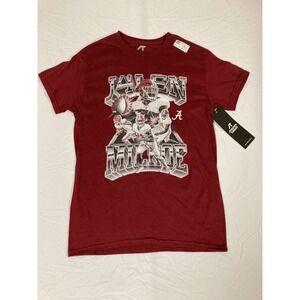 Alabama Crimson Tide Jalen Milroe Athlete's Thread Short Sleeve T-Shirt - Small